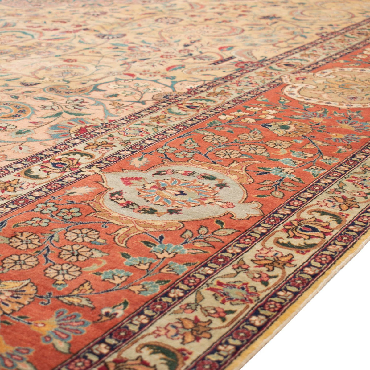 Tappeto Persero - Tabriz - Reale - 486 x 350 cm - beige