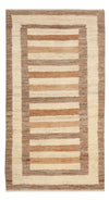 Loribaft Tappeto 72x139cm - Perserteppich Wollteppich - Rettangolo / Beige / 72 x 139 cm Rettangolo