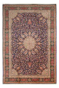 Tappeto Persero - Tabriz - Reale - 517 x 352 cm - blu scuro