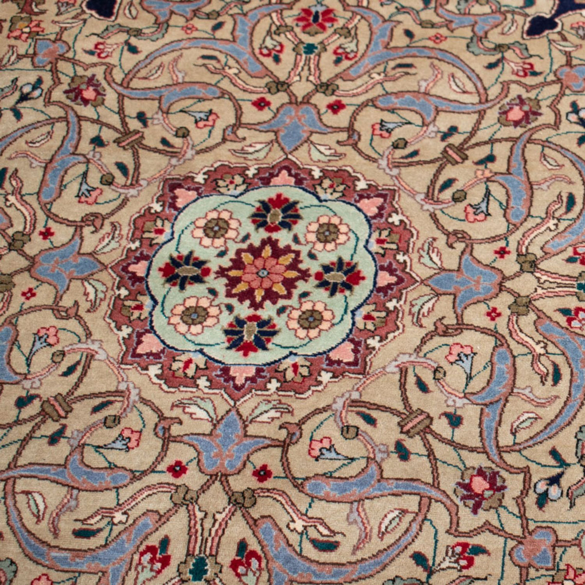 Tappeto Persero - Tabriz - Reale - 517 x 352 cm - blu scuro
