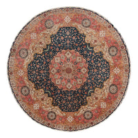 Tappeto Persero - Tabriz - Premio rotondo  - 500 x 500 cm - blu