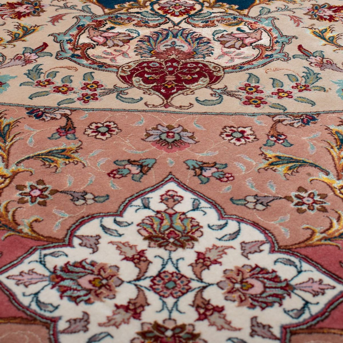 Tappeto Persero - Tabriz - Premio rotondo  - 500 x 500 cm - blu