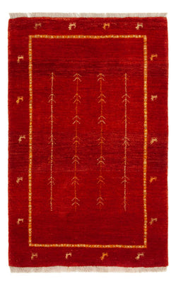 Tappeto Gabbeh - Loribaft Persero - 133 x 84 cm - rosso