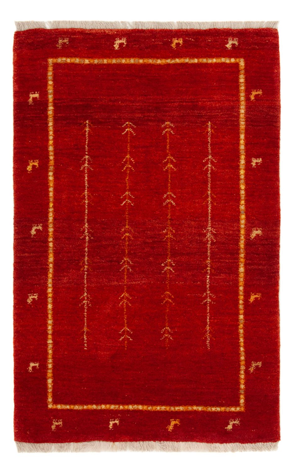 Tappeto Gabbeh - Loribaft Persero - 133 x 84 cm - rosso