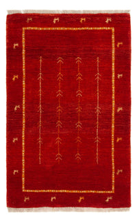 Tappeto Gabbeh - Loribaft Persero - 133 x 84 cm - rosso