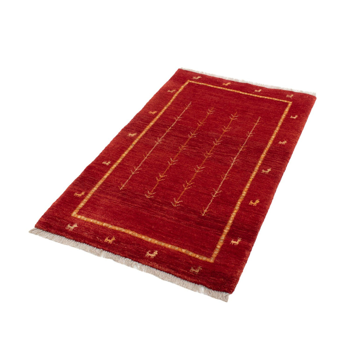 Tappeto Gabbeh - Loribaft Persero - 133 x 84 cm - rosso