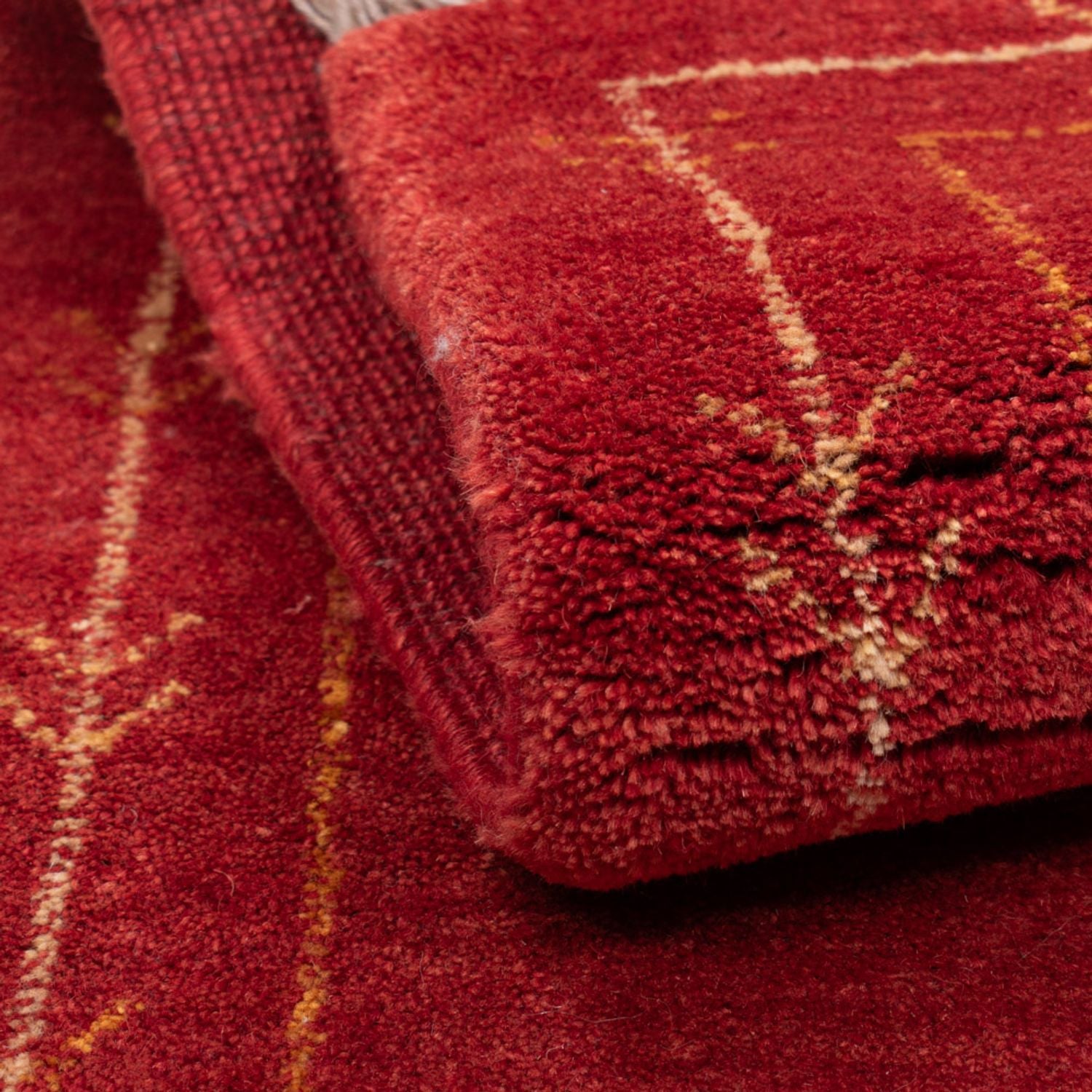 Gabbeh Teppich - Loribaft Perser - 126 x 85 cm - rot