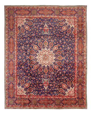 Tappeto Persero - Tabriz - 440 x 354 cm - blu scuro