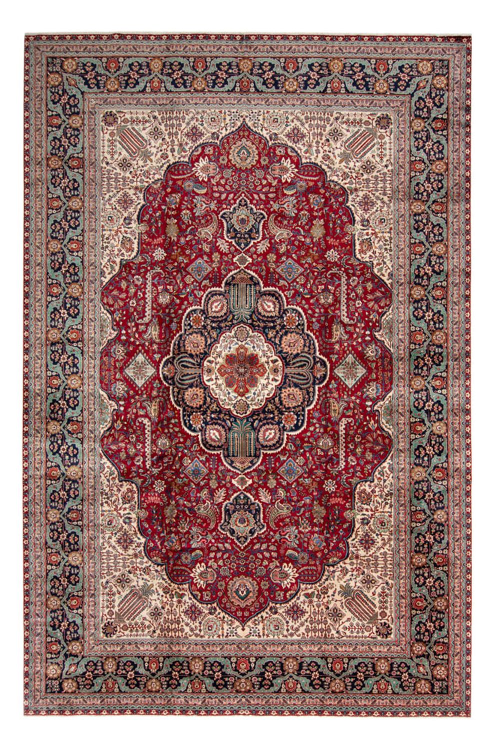 Tappeto Persero - Tabriz - 525 x 350 cm - rosso