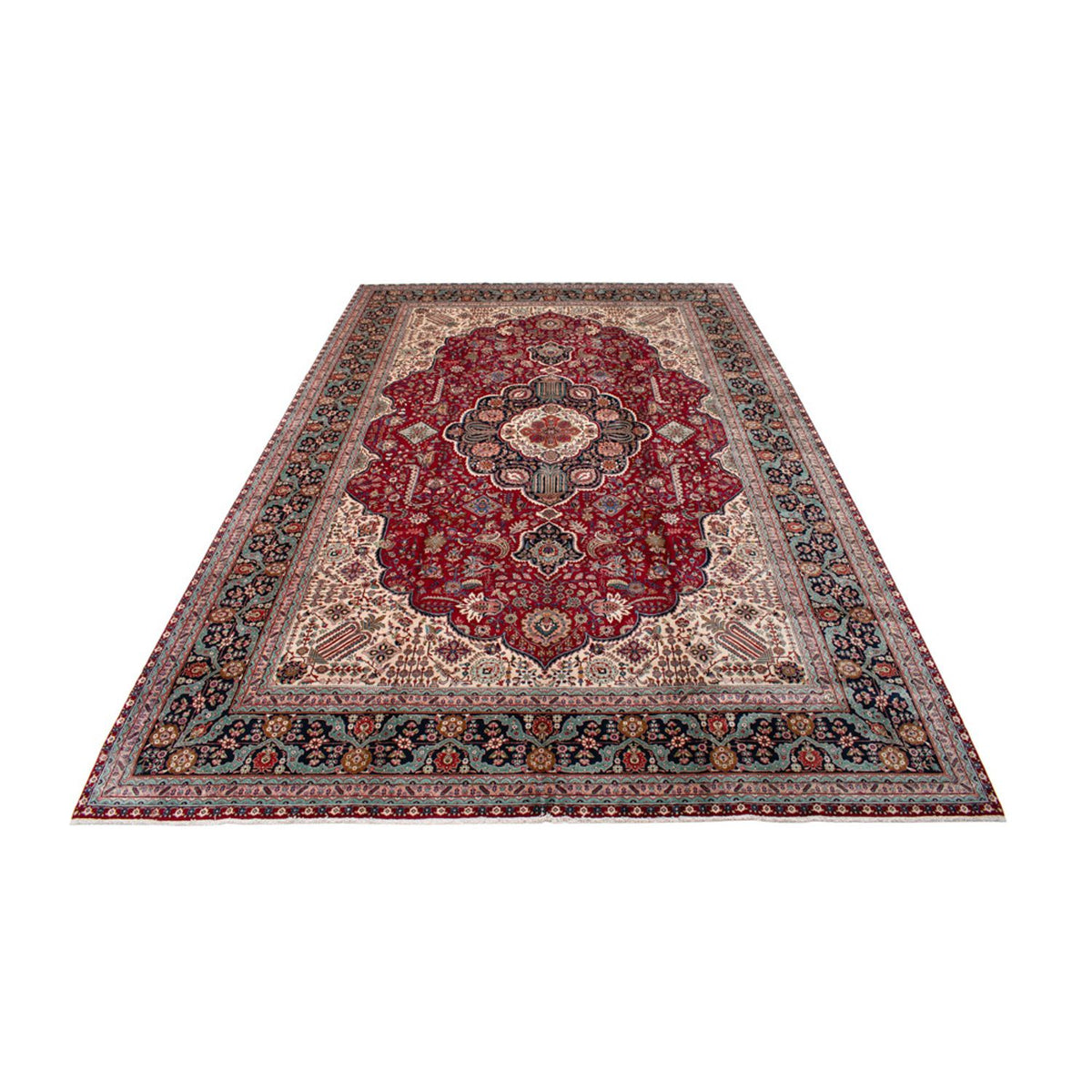 Tappeto Persero - Tabriz - 525 x 350 cm - rosso