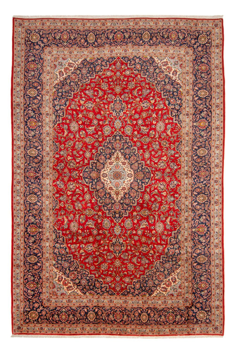 Tappeto Persero - Keshan - 467 x 296 cm - rosso