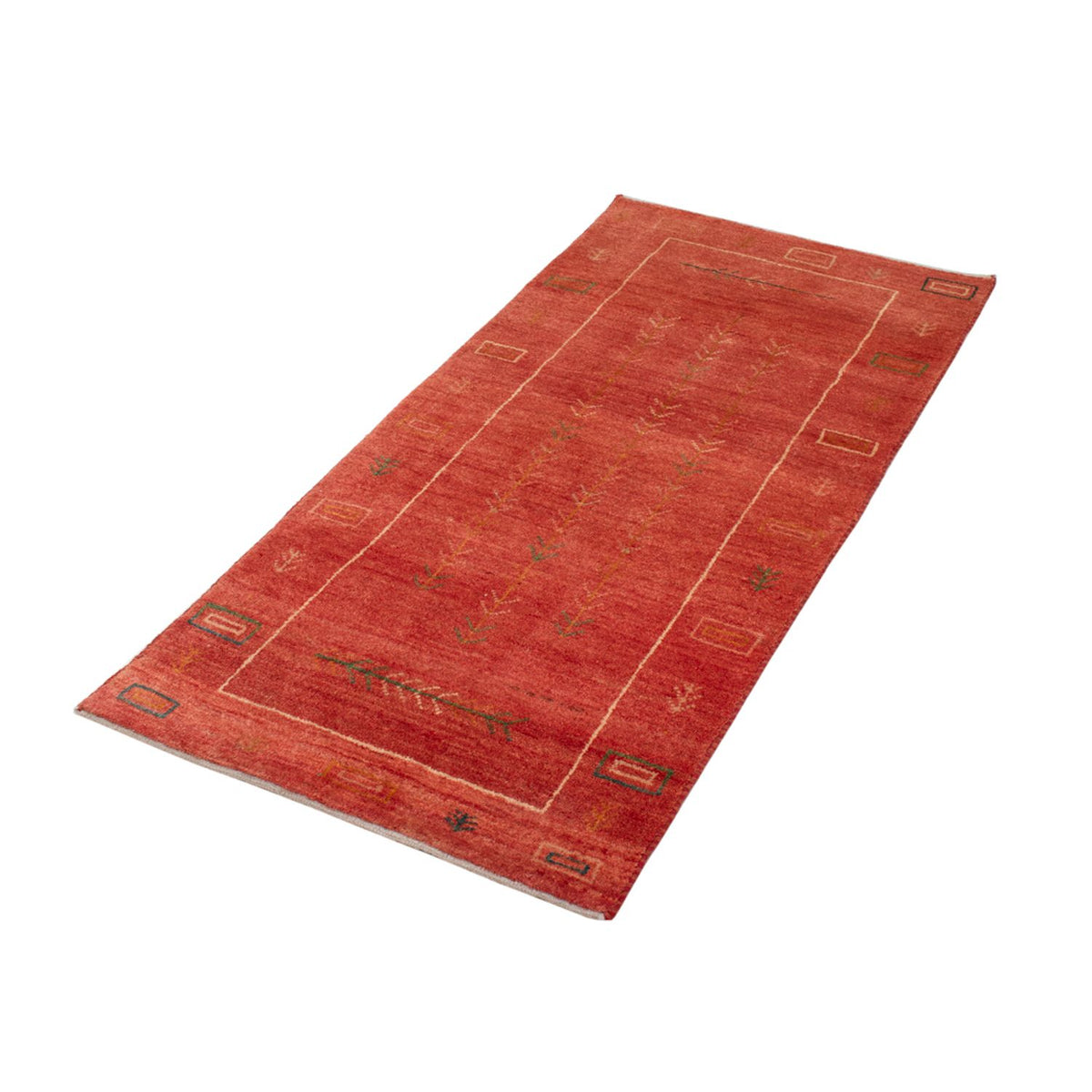 Tappeto Gabbeh - Loribaft Persero - 146 x 68 cm - rosso chiaro
