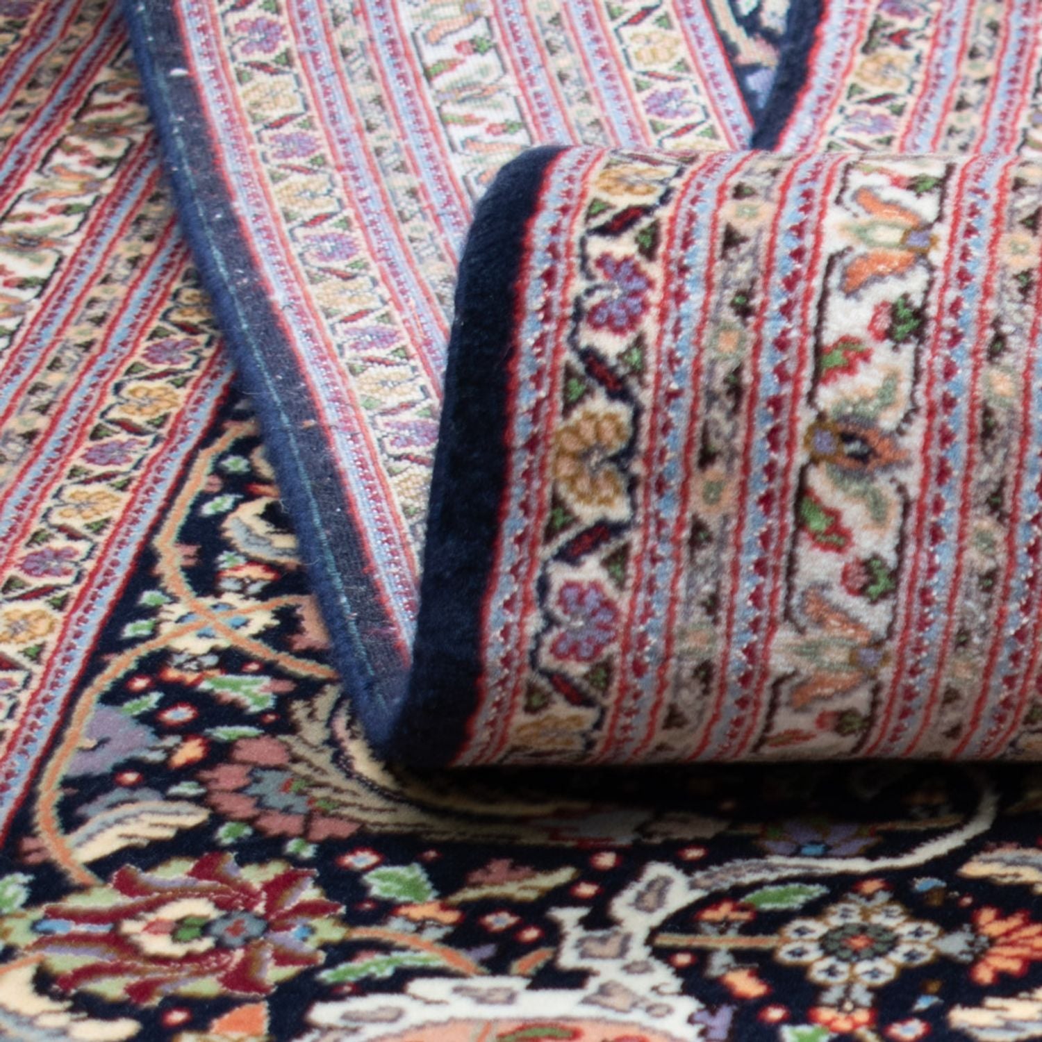 Tappeto Persero - Tabriz - Premio - 490 x 360 cm - blu scuro