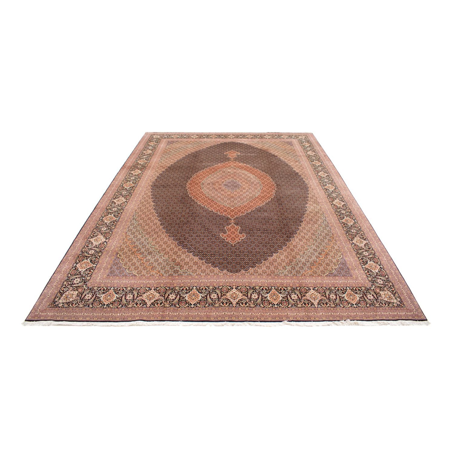 Tappeto Persero - Tabriz - Premio - 490 x 360 cm - blu scuro