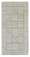 Tappeto vintage - 140 x 70 cm - argento