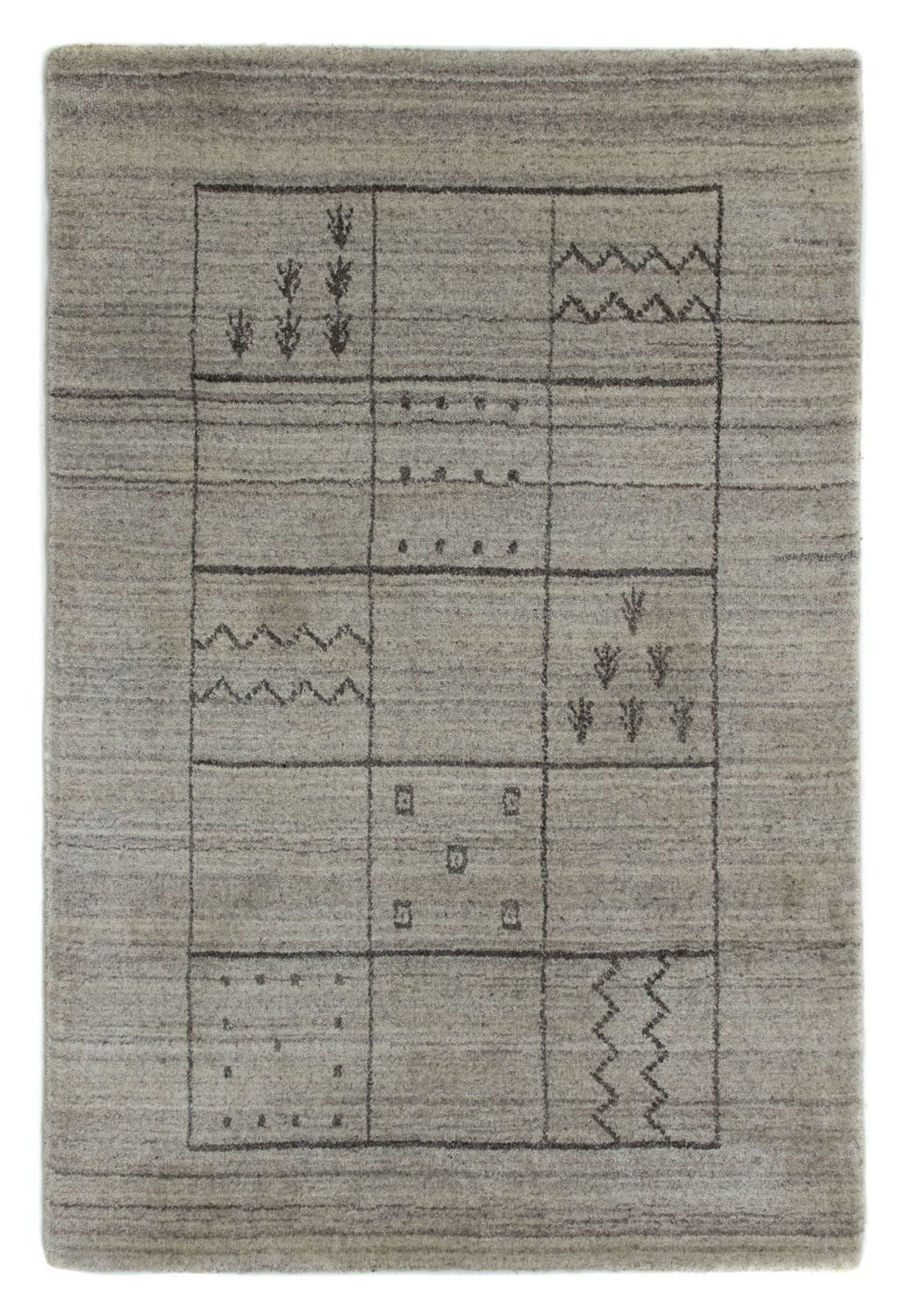 Tappeto vintage - 90 x 60 cm - argento