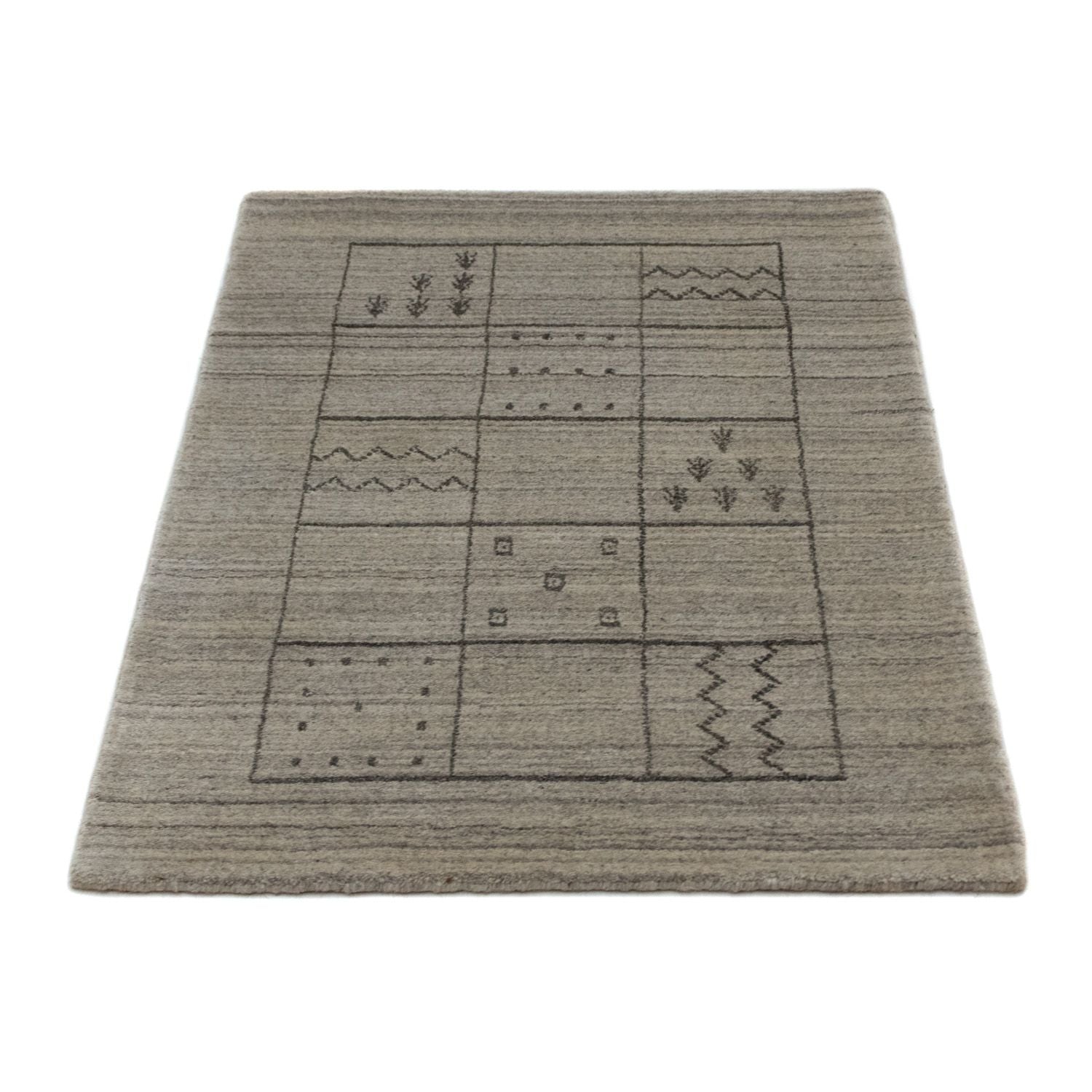Tappeto vintage - 90 x 60 cm - argento