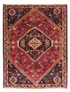 Shiraz Tappeto 125x160cm - Tappeto persiano - Rettangolo / Rosso scuro / 125 x 160 cm Rettangolo