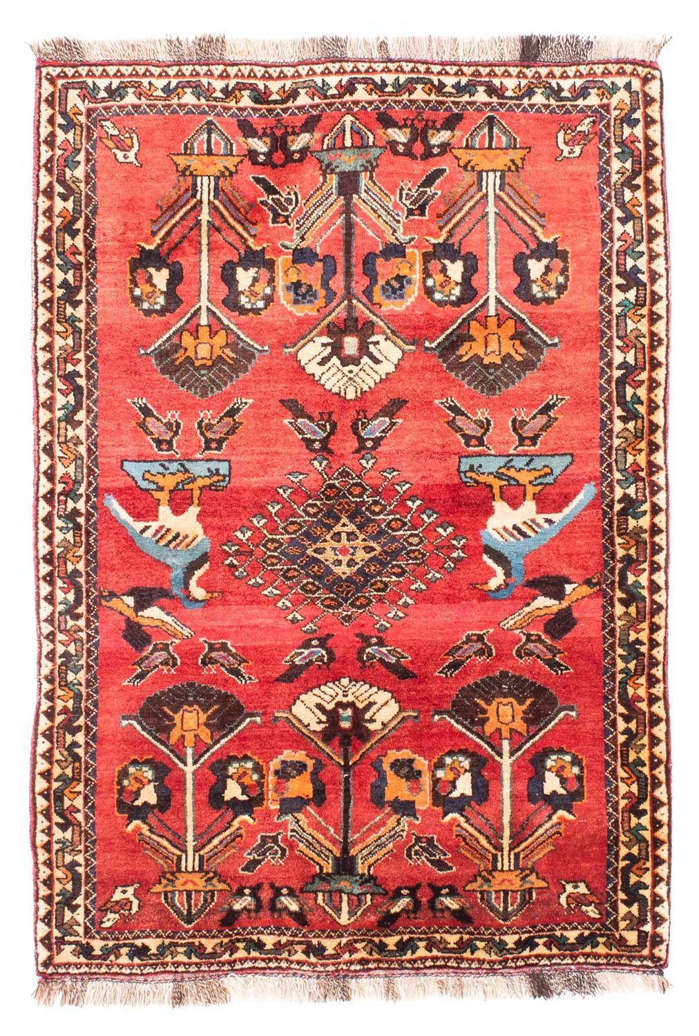 Tappeto Persero - Nomade - 168 x 112 cm - rosso scuro
