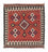 Tappeto Kelim - Orientale quadrato  - 144 x 132 cm - rosso scuro