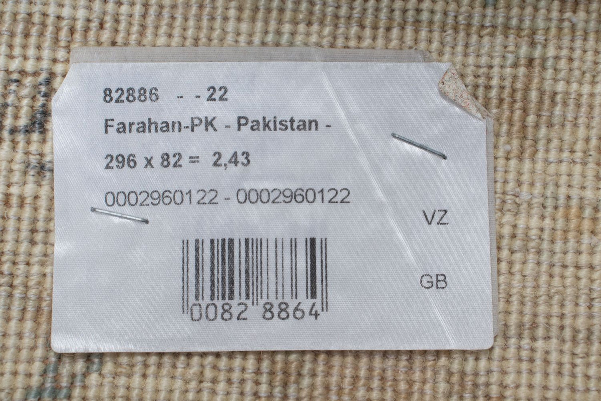 Tappeto corsia Tappeto Ziegler - 296 x 82 cm - blu chiaro