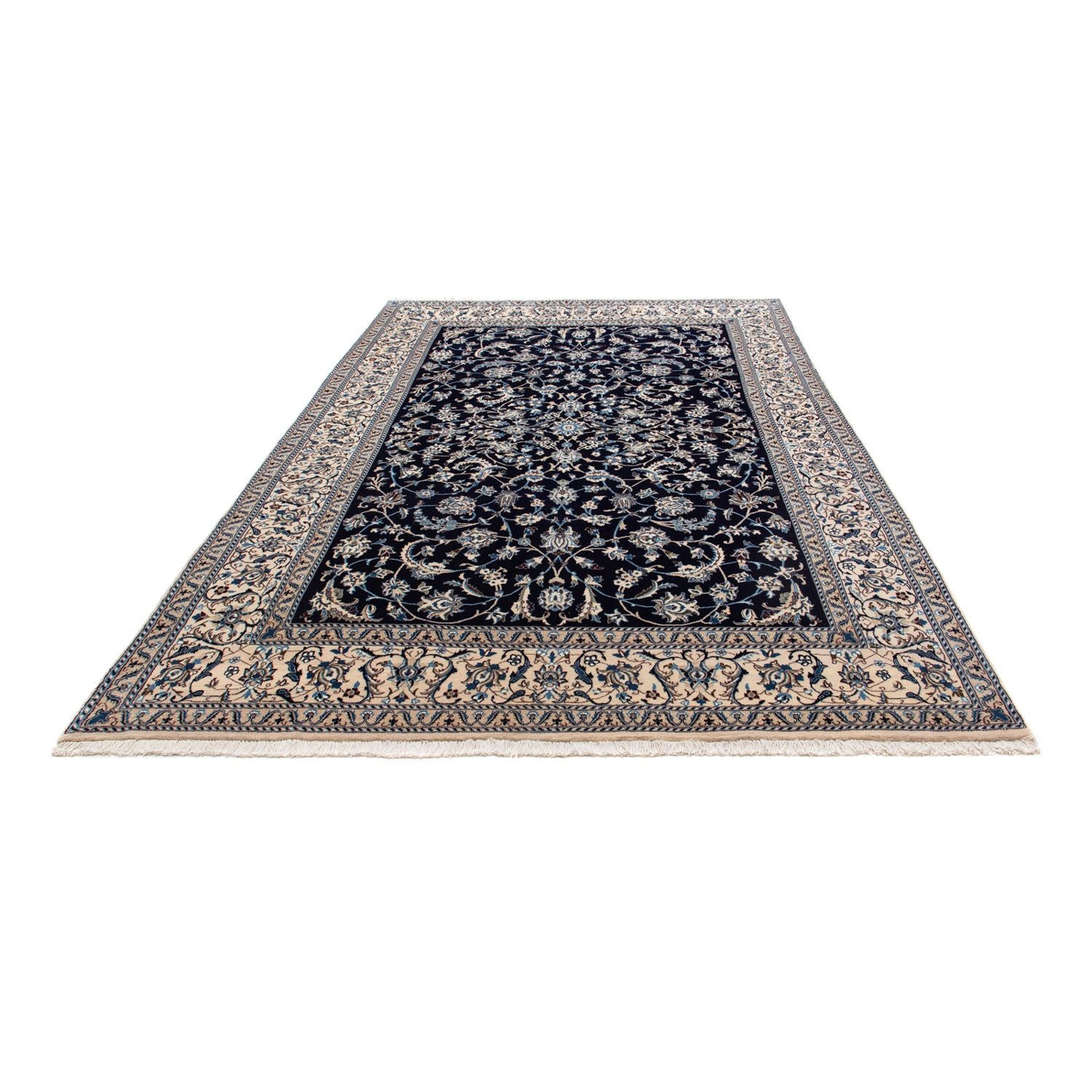 Tappeto Persero - Nain - 295 x 199 cm - blu scuro