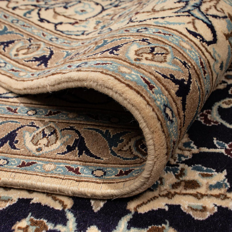 Tappeto Persero - Nain - 280 x 199 cm - blu scuro