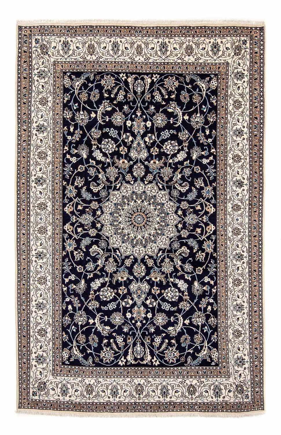 Tappeto Persero - Nain - 297 x 194 cm - blu scuro