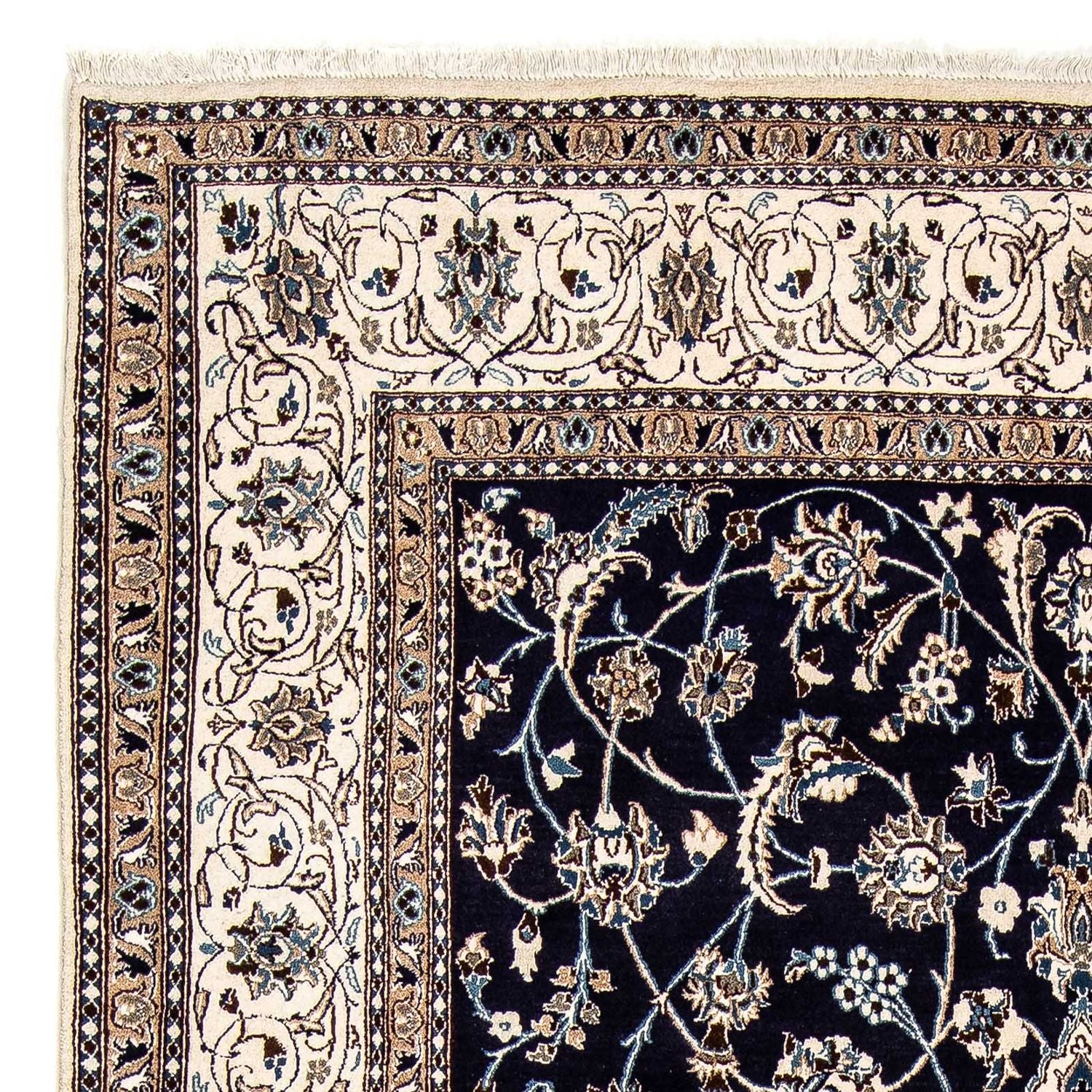Tappeto Persero - Nain - 297 x 194 cm - blu scuro