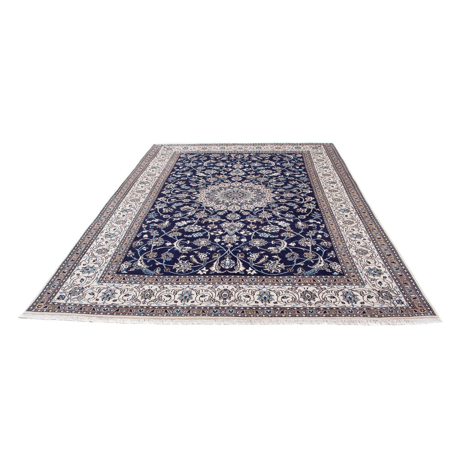 Tappeto Persero - Nain - 297 x 194 cm - blu scuro