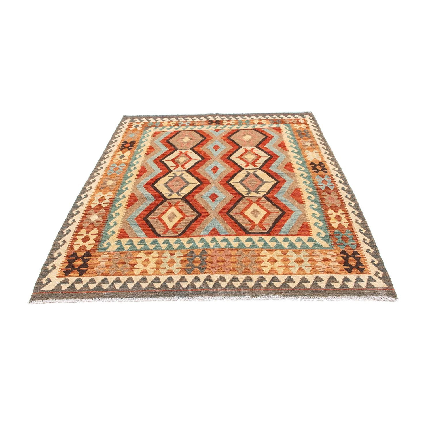 Tappeto Kelim - Orientale - 198 x 152 cm - rosso