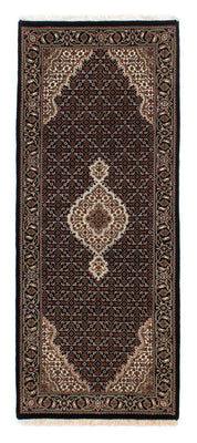 Tappeto corsia Tappeto Persero - Tabriz - 195 x 79 cm - blu scuro