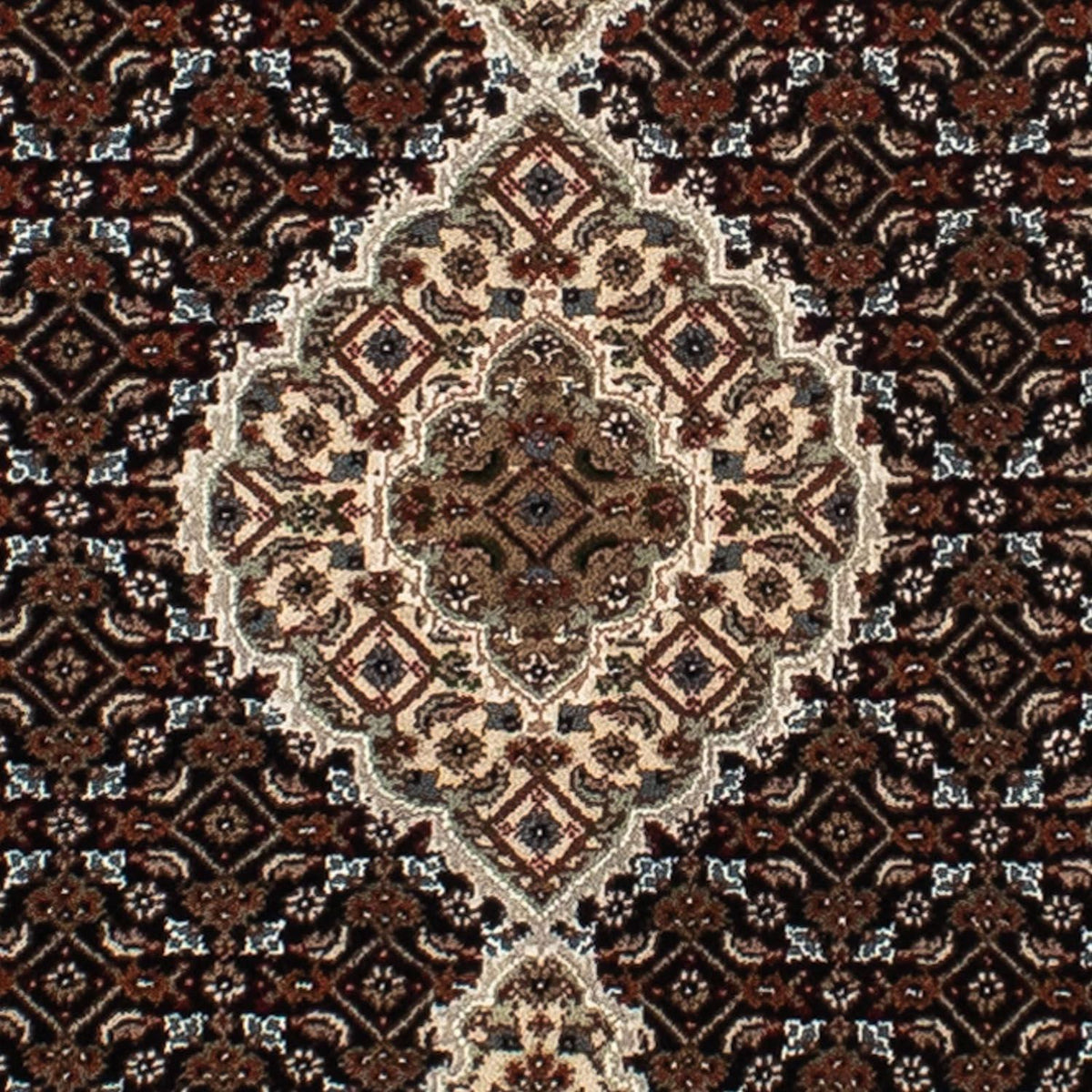 Tappeto corsia Tappeto Persero - Tabriz - 195 x 79 cm - blu scuro
