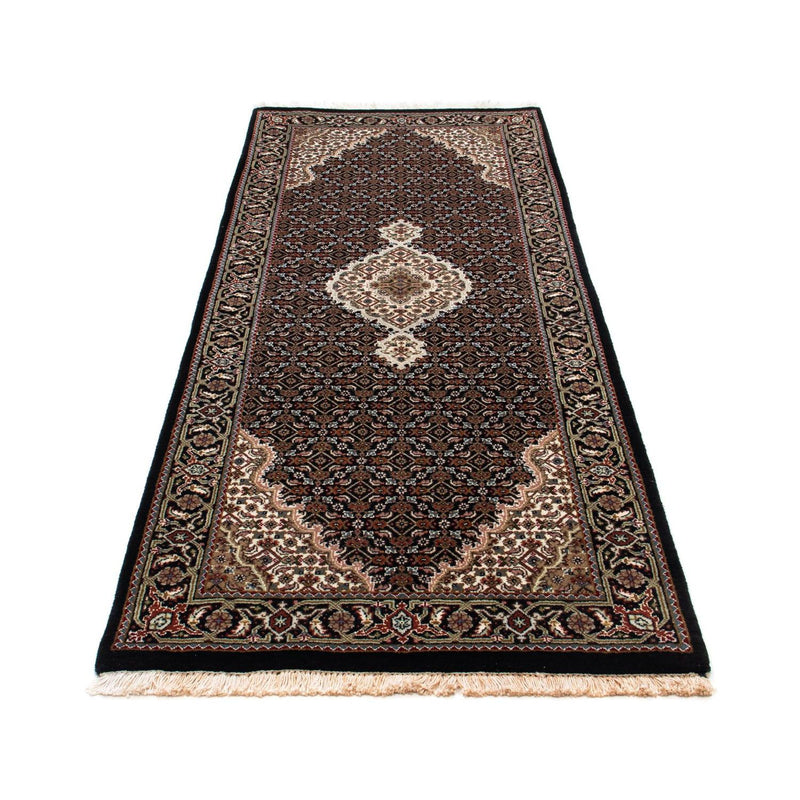 Tappeto corsia Tappeto Persero - Tabriz - 195 x 79 cm - blu scuro