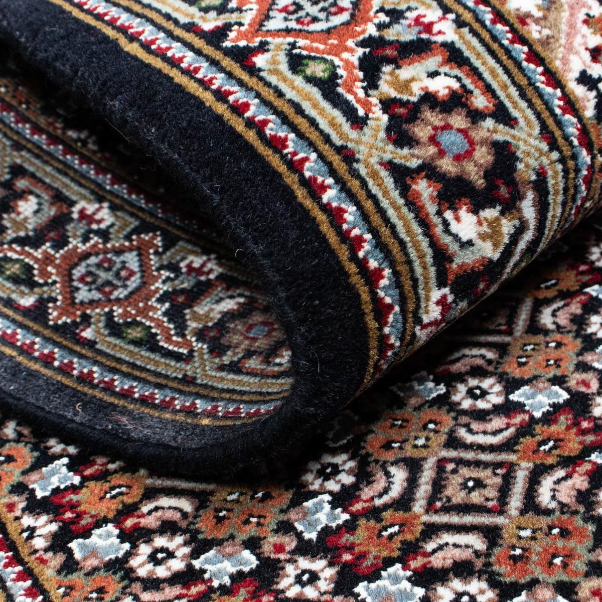 Tappeto corsia Tappeto Persero - Tabriz - 199 x 81 cm - blu scuro