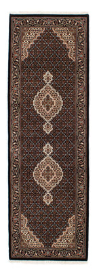 Tappeto corsia Tappeto Persero - Tabriz - 251 x 82 cm - blu scuro