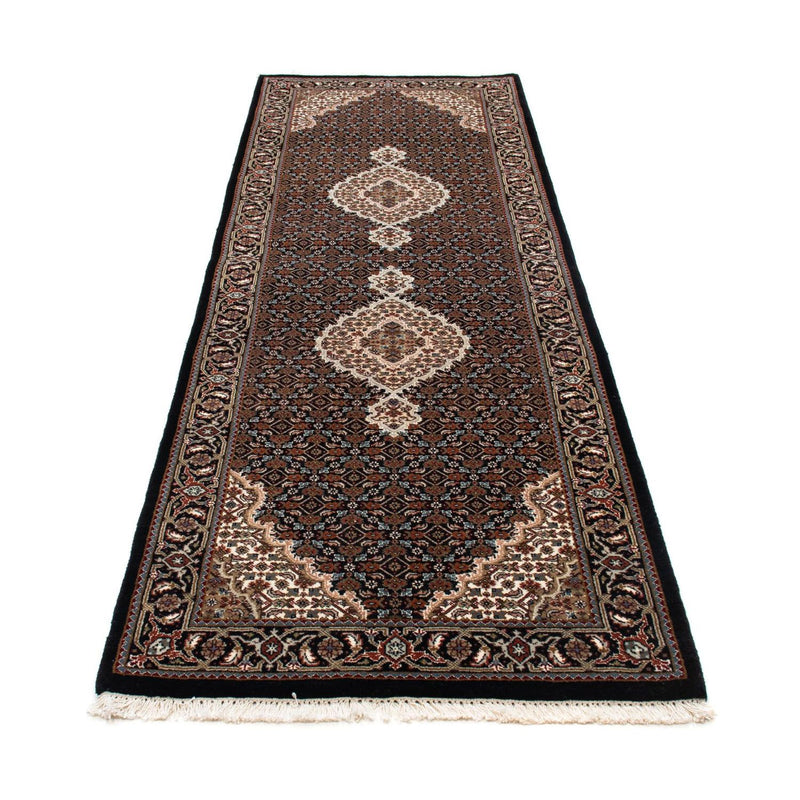 Tappeto corsia Tappeto Persero - Tabriz - 251 x 82 cm - blu scuro