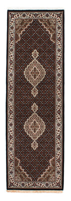 Tappeto corsia Tappeto Persero - Tabriz - 254 x 80 cm - blu scuro