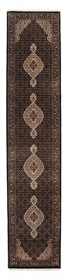 Tappeto corsia Tappeto Persero - Tabriz - 393 x 83 cm - blu scuro