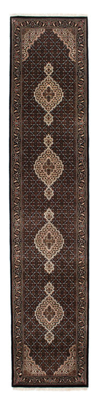 Tappeto corsia Tappeto Persero - Tabriz - 393 x 83 cm - blu scuro