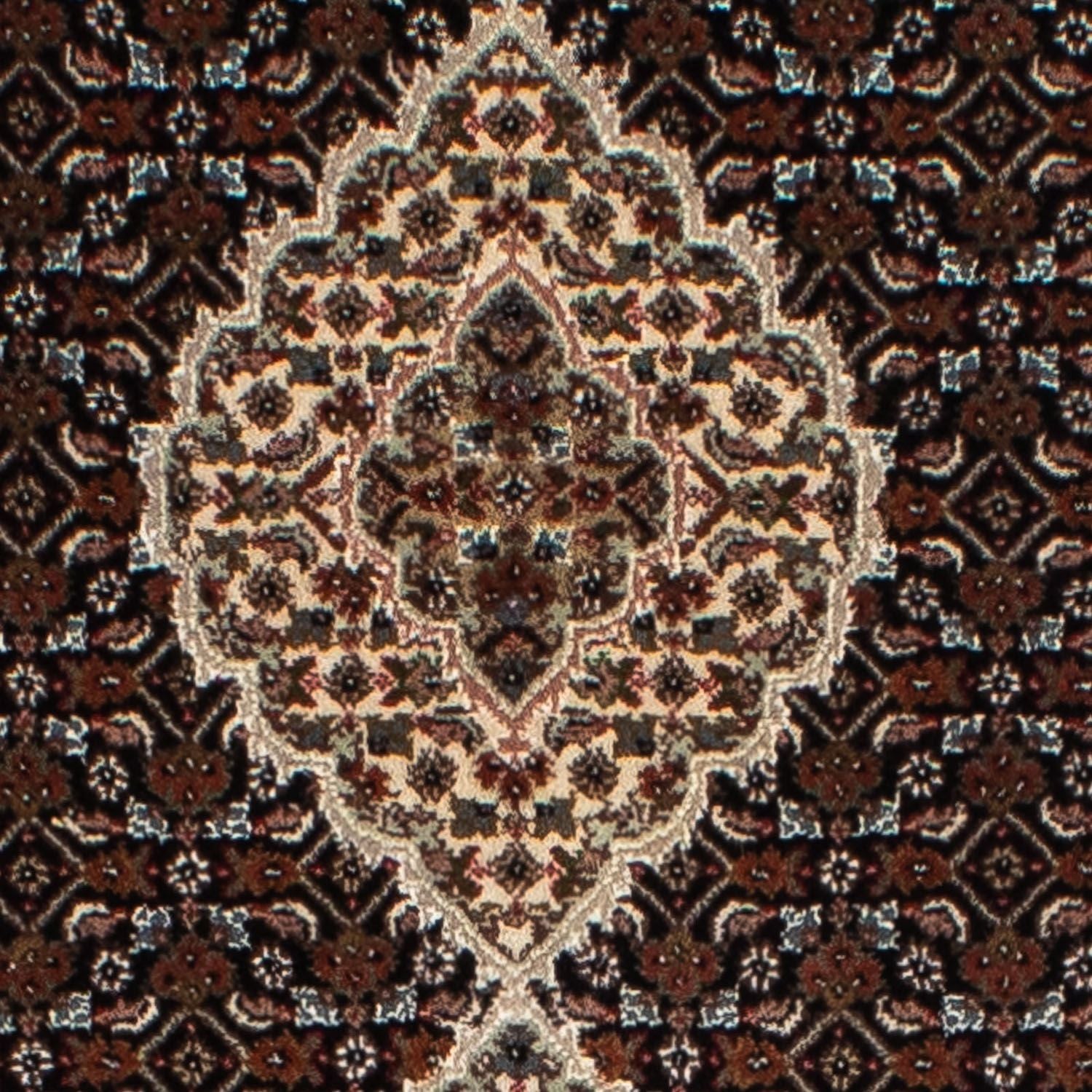 Tappeto corsia Tappeto Persero - Tabriz - 393 x 83 cm - blu scuro