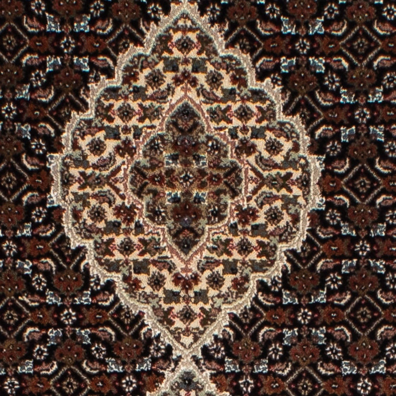 Tappeto corsia Tappeto Persero - Tabriz - 393 x 83 cm - blu scuro