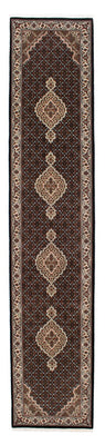 Tappeto corsia Tappeto Persero - Tabriz - 401 x 82 cm - blu scuro