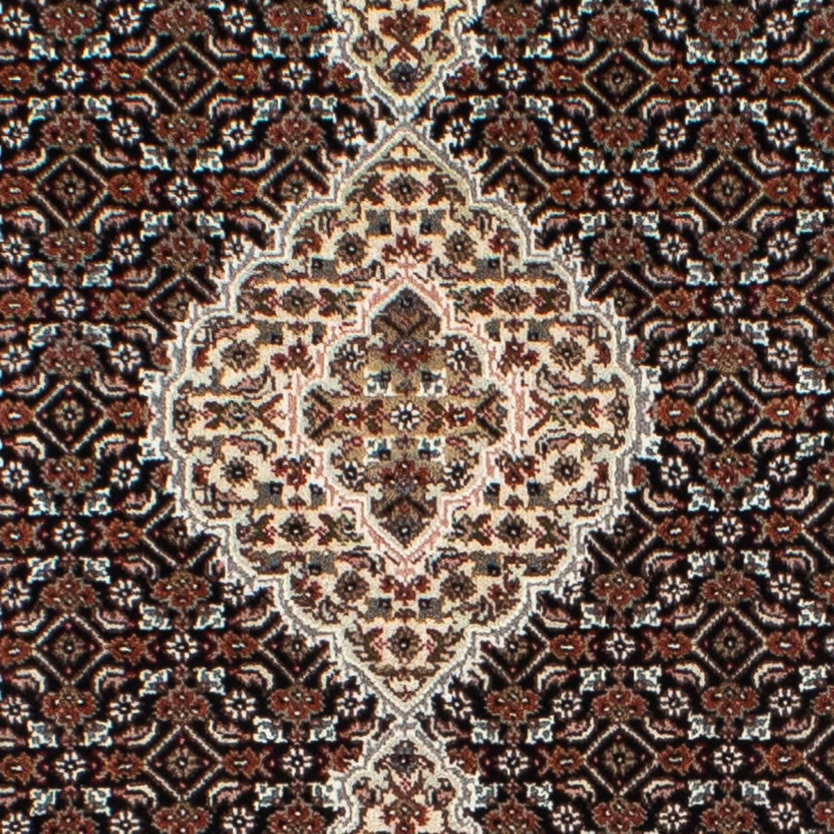 Tappeto corsia Tappeto Persero - Tabriz - 396 x 82 cm - blu scuro