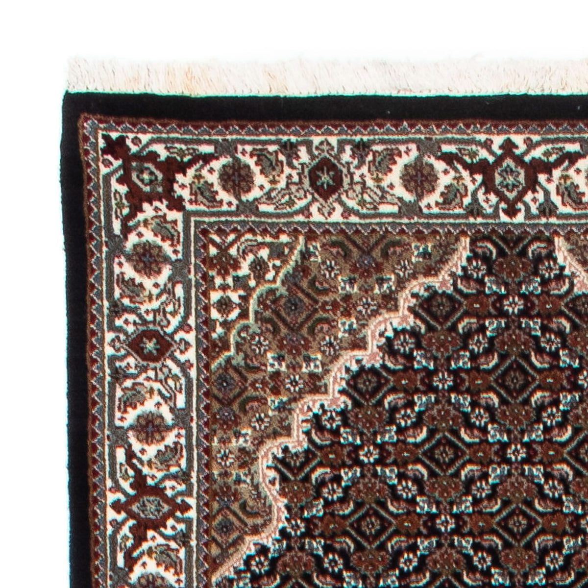 Tappeto corsia Tappeto Persero - Tabriz - 396 x 82 cm - blu scuro