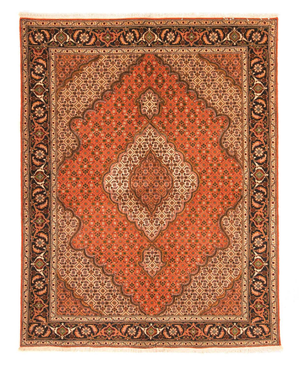 Tappeto Persero - Tabriz - 205 x 145 cm - ruggine