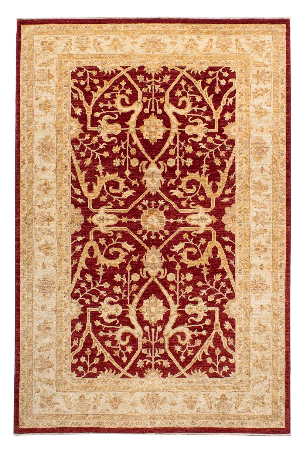 Tappeto Ziegler - 247 x 172 cm - rosso scuro