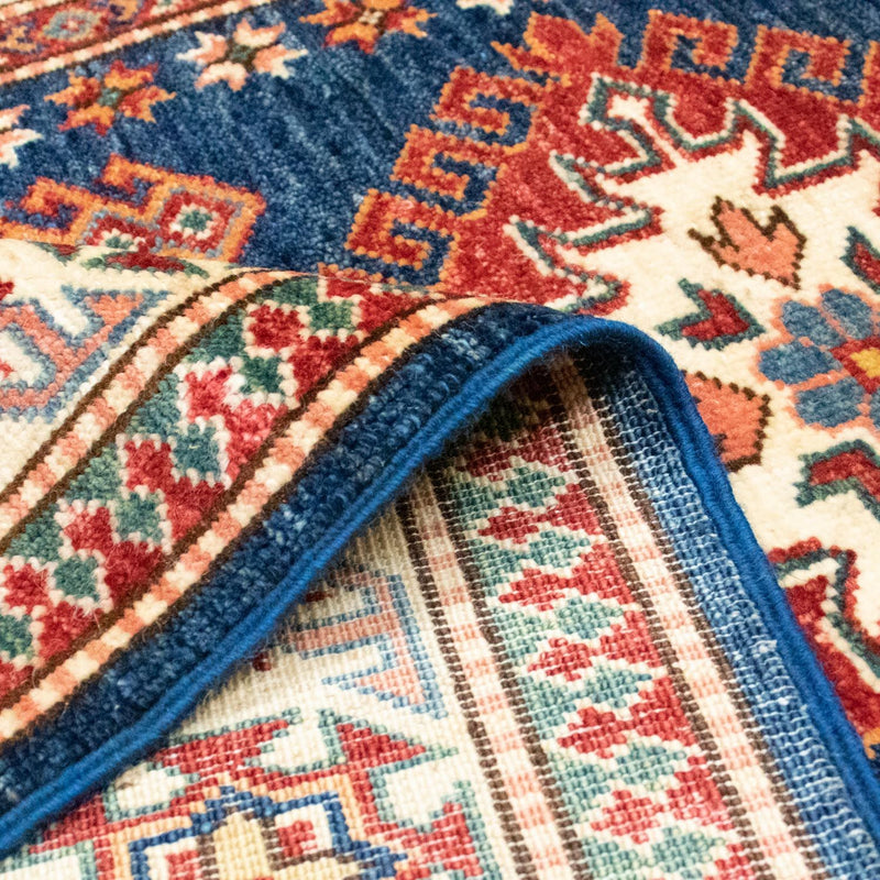 Tappeto Ziegler - Kazak - 156 x 90 cm - blu scuro