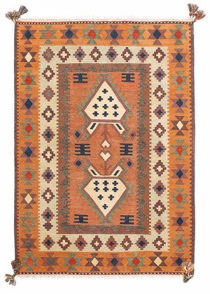 Tappeto Kelim - Orientale - 200 x 144 cm - marrone