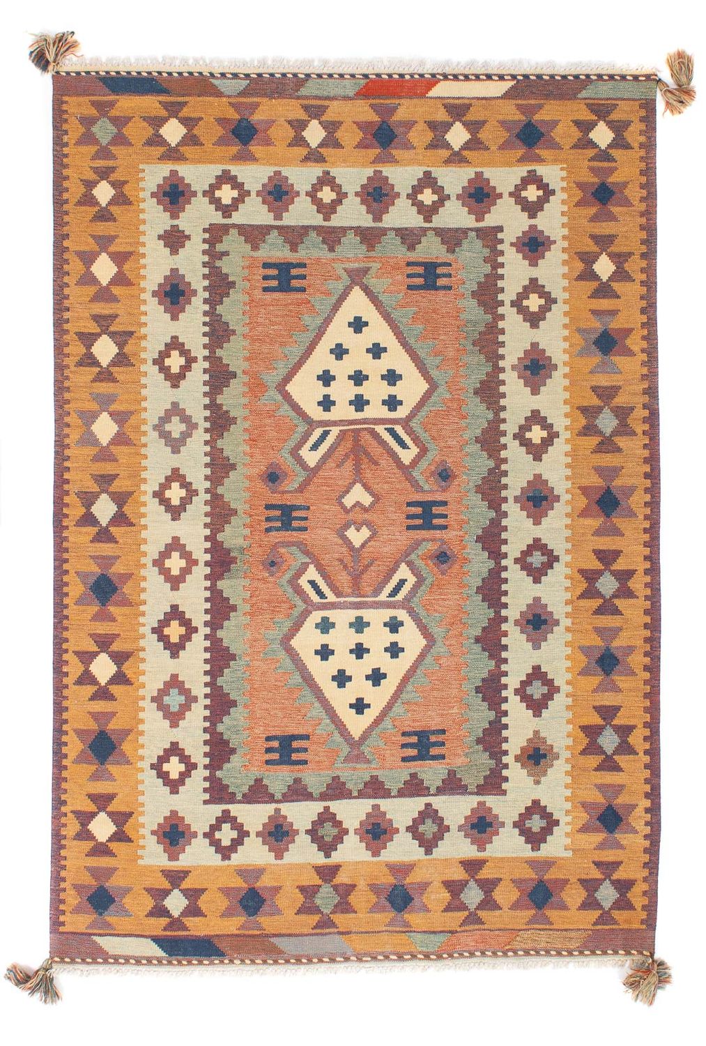 Tappeto Kelim - Tendenza - 208 x 143 cm - multicolore